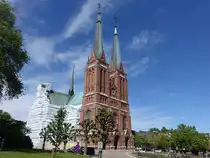 Skien, Evangelische Kirche, neugotischer Kirchenbau, erbaut bis 1894 (28.05.2023)