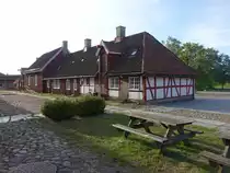 Stavern, Fachwerkhaus in der Storgaten Stra�e (29.05.2023)
