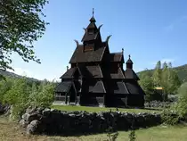 Gol, evangelische Stabkirche, erbaut 1994 im Middelalderparken (30.05.2023)