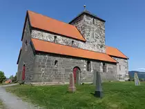 Gran, evangelische St. Nicolai Kirche, erbaut im 12. Jahrhundert (31.05.2023)