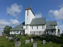 Ullensaker, evangelische Kirche, erbaut 1958 durch Arnstein Arneberg (01.06.2023)
 