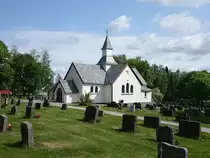 Skedsmo, Friedhofskapelle an der Vestvollveien Stra�e (01.06.2023)