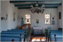 Das Innere der alten evangelischen Kirche auf Baltrum. 04.04.2007