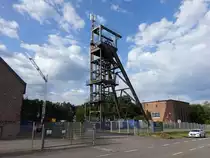 Holz, F�rderger�st der Schachtanlage, erbaut 1939 (15.07.2023)