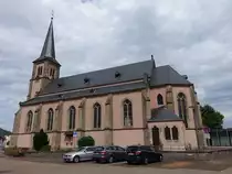 Pachten, Pfarrkirche St. Maximin, erbaut von 1891 bis 1894 nach den Pl�nen des Rodener Architekten Wilhelm Hector (15.07.2023)
