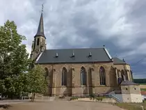 Reisbach, Pfarrkirche St. Marien, erbaut von 1885 bis 1887 durch Carl Friedrich M�ller (15.07.2023)