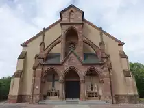 Rilchingen, Pfarrkirche St. Walfridus, erbaut von 1884 bis 1887 durch Carl Friedrich M�ller (14.07.2023)