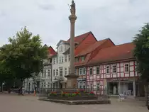Duderstadt, Mariens�ule von 1711 in der Marktstra�e (29.06.2023)