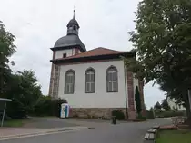 Landolfshausen, evangelische St. Petri Kirche, erbaut von 1795 bis 1798 nach Pl�nen von Georg Heinrich Borheck (29.06.2023)