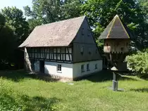 Blankenhain, M�llerhaus von 1770 und Taubenhaus im Freilichtmuseum (25.06.2023)