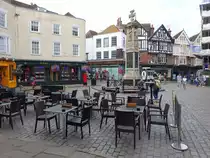 Canterbury, Cafes und H�user in der Mercery Lane (02.09.2023)