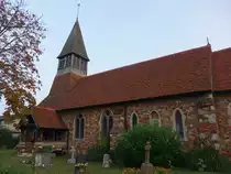 Steeple, Pfarrkirche St. Lawrence, erbaut von 1882 bis 1884 (06.09.2023)