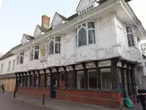 Ipswich, sch�n verziertes Haus am Buttermarket (06.09.2023)
