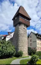 Storchenturm in Tiengen (Waldshut-Tiengen), der einzige erhaltene Wehrturm der ehemaligen Stadtmauer.

🕓 28.7.2023 | 11:16 Uhr