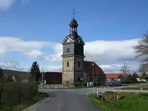 Gro�liebringen, evangelische Kirche, erbaut im 16. Jahrhundert (23.04.2023)