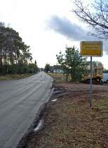 Ortseingang J�nschwalde-Dorf, Lindenstra�e