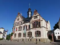 Oberlungwitz, Rathaus in der Hofer Stra�e, erbaut 1904 (16.09.2023)