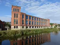 Fl�ha, ehemalige Spinnerei von 1809, heute Stadtbibliothek (17.09.2023)