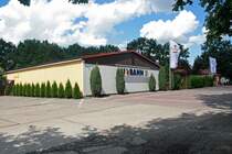 U Baracke, Dr.-K�lz-Stra�e am Bahnhof Guben S�d, Hotel/Pension Klinger, Biergarten, Bowling, Gastronomie  Anno Tobak . 