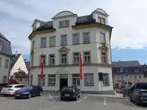 Zschopau, Sparkassengeb�ude am Altmarkt (17.09.2023)