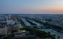 Paris vom Eiffel Turm, in Blickrichtung West-S�dwest. Foto: 06.2023.