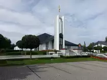 Freiberg, Tempel der Kirche Jesu Christi der Heiligen der Letzten Tage, erbaut von 1983 bis 1985 (18.09.2023)