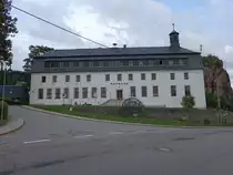 Rechenberg, Rathaus an der alten Schanze, ehem. Herrenhaus eines Ritterguts, erbaut 1586 (18.09.2023)