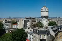 �berblick auf den nordwestlichen Teil von Mont Marte incl Chateau d'Eau de Montmartre. Foto: Juni, 2023.