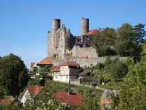 Rimbach, Burg Hanstein, Ruine der H�henburg, erbaut ab 1070 (26.09.2023)