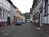 Dassel, Fachwerkh�user in der Burgstra�e (28.09.2023)