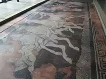 Mosaik in der Ausgrabungsst�tte Pella in Zentralmakedonien (03.05.2014)