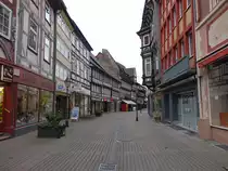 Einbeck, Fachwerkh�user in der Marktstra�e (29.09.2023)