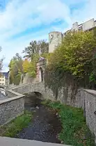 Bad M�nstereifel - Erftlauf und Teile der Burg und Stadtmauer - 08.11.2023 