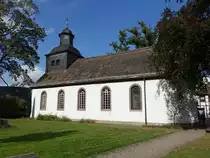 Boffzen, evangelische Erl�serkirche, erbaut 1737 im Stil des Weserbarcock (30.09.2023)
