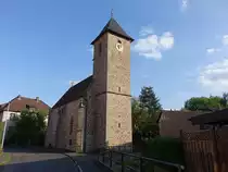 Wiensen, evangelische St. Jodokus Kirche, erbaut im 14. Jahrhundert (30.09.2023)