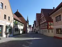 Wolframs-Eschenbach, Fachwerkh�user in der Hauptstra�e (07.03.2021)