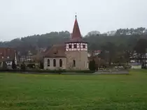 Warzfelden, evangelische St. Mauritius Kirche, erbaut ab 1399 (18.12.2016)