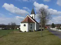 Holzhammer, Pfarrkirche St. Wolfgang, erbaut von 1994 bis 1995, geweiht am 2. Juli 1995 durch Bischof Manfred M�ller (06.04.2015)