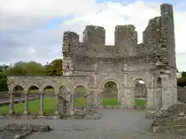 Mellifont Abbey, �lteste Zisterzienser-Abtei Irlands, gegr�ndet 1142 durch den Erzbischofs Malachias von Armagh, achteckiges Brunnenhaus aus dem 13. Jahrhundert (14.10.2007)