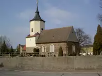 Durchwehna, evangelische Dorfkirche, erbaut im 13. Jahrhundert (18.03.2012)