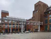 AEG Gel�nder in der Voltastr. in Berlin Gesundbrunnen am 13. Januar 2024