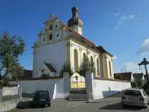 Schwenningen, Pfarrkirche St. Ulrich und Johannes, erbaut von 1726 bis 1740 durch Andreas Moosbrugger (24.08.2014)