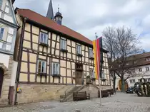 Se�lach, altes Rathaus am Marktplatz, erbaut im 16. Jahrhundert (24.03.2016)