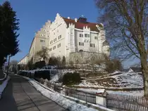 Schloss Sandersdorf, mittelalterliche Grundanlage aus dem 16. Jahrhundert, neugotisch ver�ndert um 1900 durch den Architekten Gabriel von Seidl (29.01.2017)
