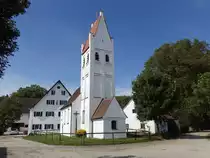 Poigern, Pfarrkirche St. Nikolaus, kleine sp�tgotische Chorturmkirche, barockisiert im 18. Jahrhundert (13.09.2015)