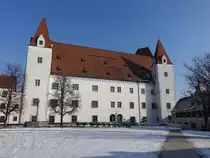 Ingolstadt, Neues Schloss, erbaut von 1470 bis 1490 durch Herzog Ludwig IX. (29.01.2017)