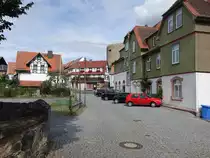 Fischbachtal, H�user in der Waldstra�e im Ortsteil Lichtenberg (25.07.2020)