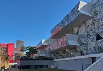 Luxemburg Learning Center, ennert den Hechiewen, im Inneren findet man unter anderem die Universit�ts Bibliothek Luxemburg. 03.2024 