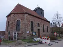 Gro�t�pfer, evangelische Kirche Der gute Kirche, erbaut von 1772 bis 1775 (17.03.2024)