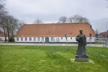 Das Kunstmuseum Holmen in der Kleinstadt L�gumkloster (d�nisch L�gumkloster) in Nordschleswig/S�nderjylland. Aufnahme: 18. M�rz 2024.